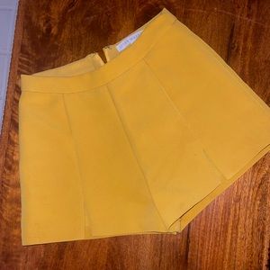 Dress shorts in mustard/yellow color. Size small